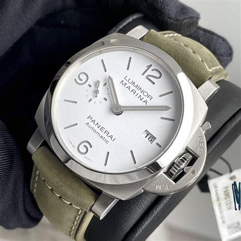 panerai white dial price|Panerai luminor marina white dial.